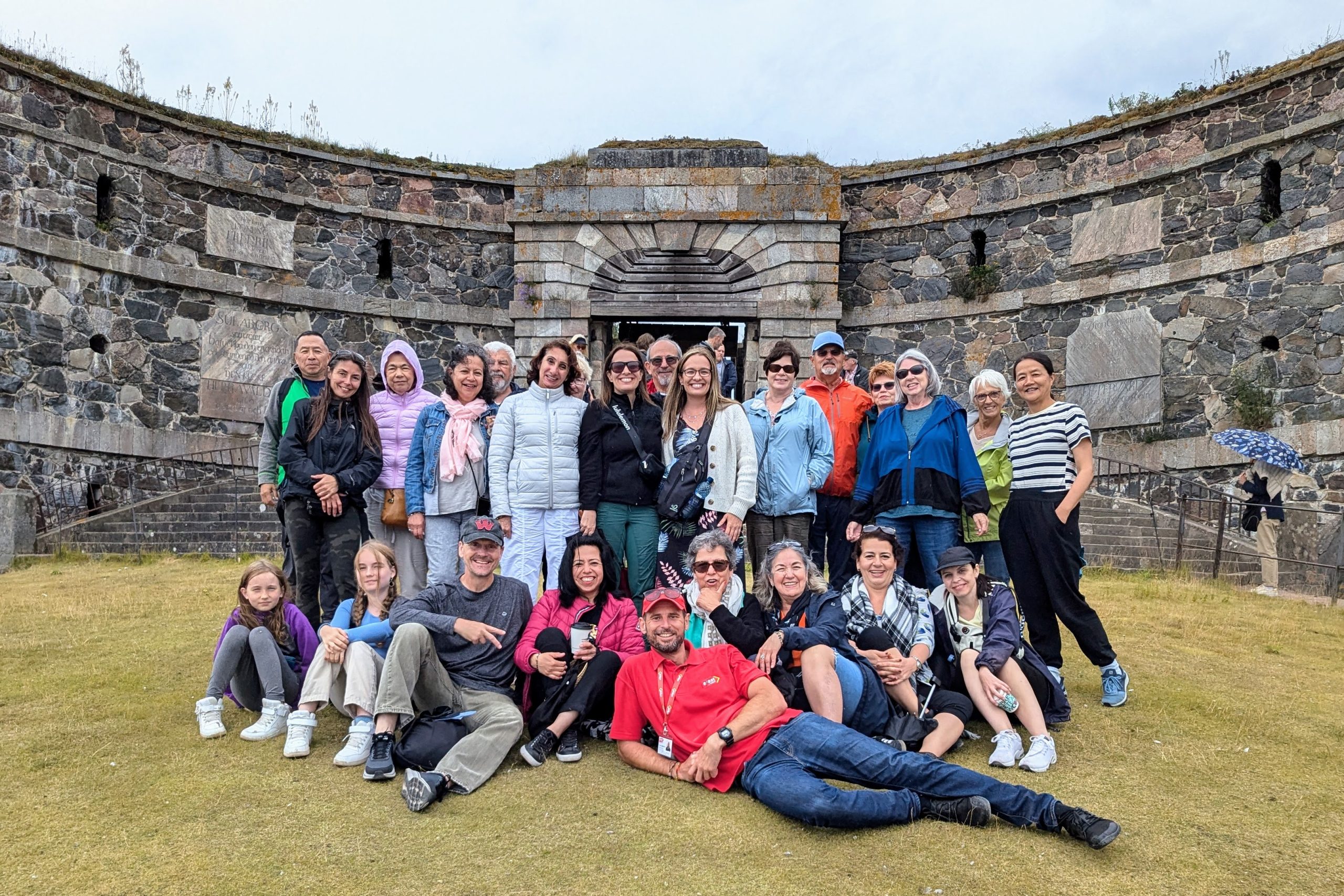 Expat Explore group tour travelling through Europe with tour leader and guests