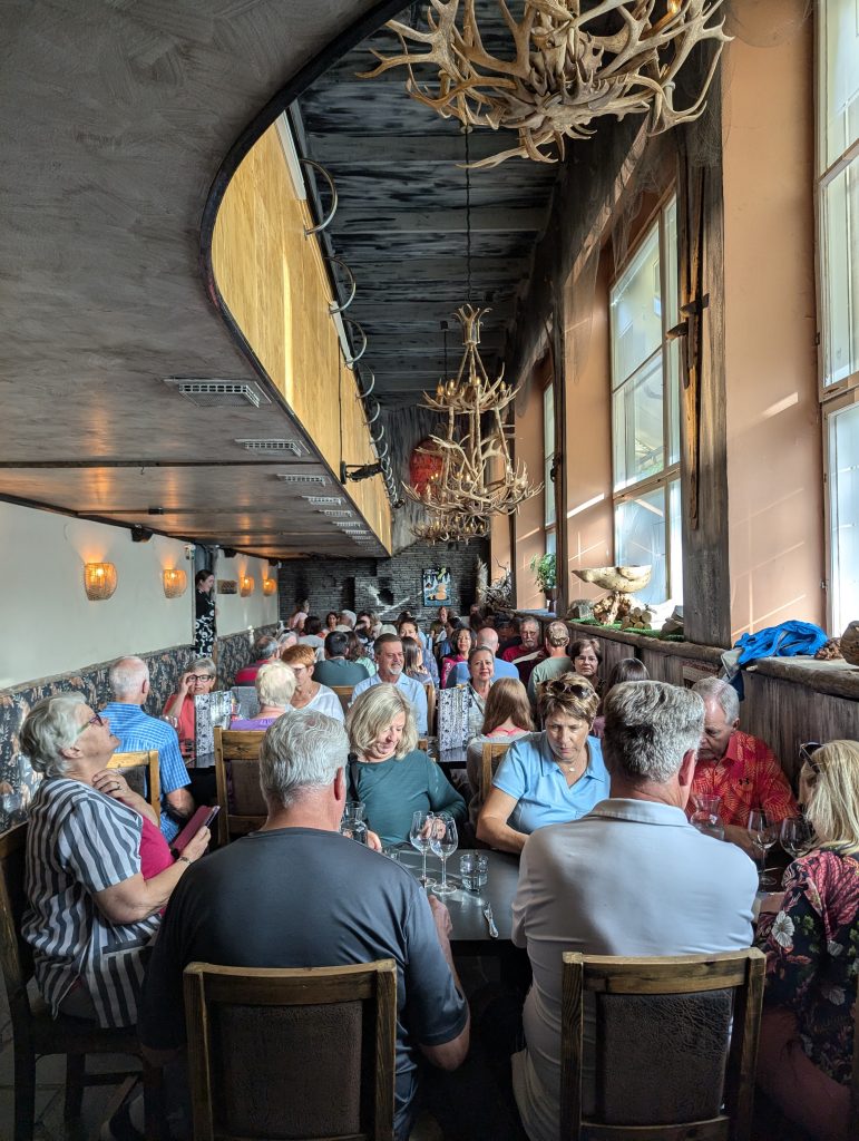 group tour travellers enjoying a social experience together