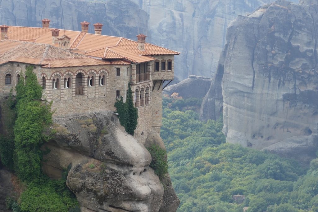 Meteora travel guide - Vaarlam Monastery Balcony