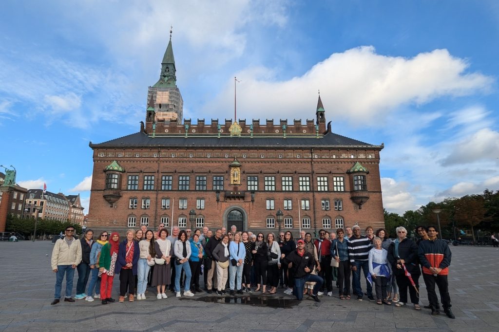 Expat Explore Best of Scandinavia & the Baltics group photo Copenhagen Town Hall