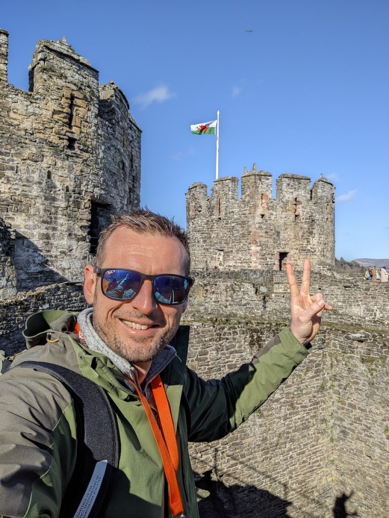 Best of UK & Ireland tour review - Tour Leader exploring Conwy Castle in Wales